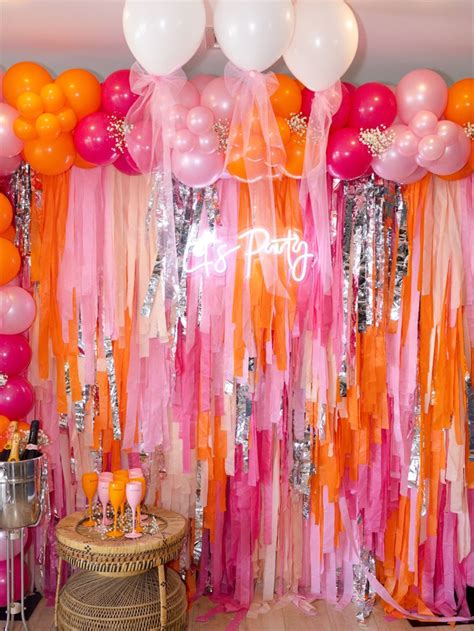 orange and pink party decorations|pink and orange party supplies.